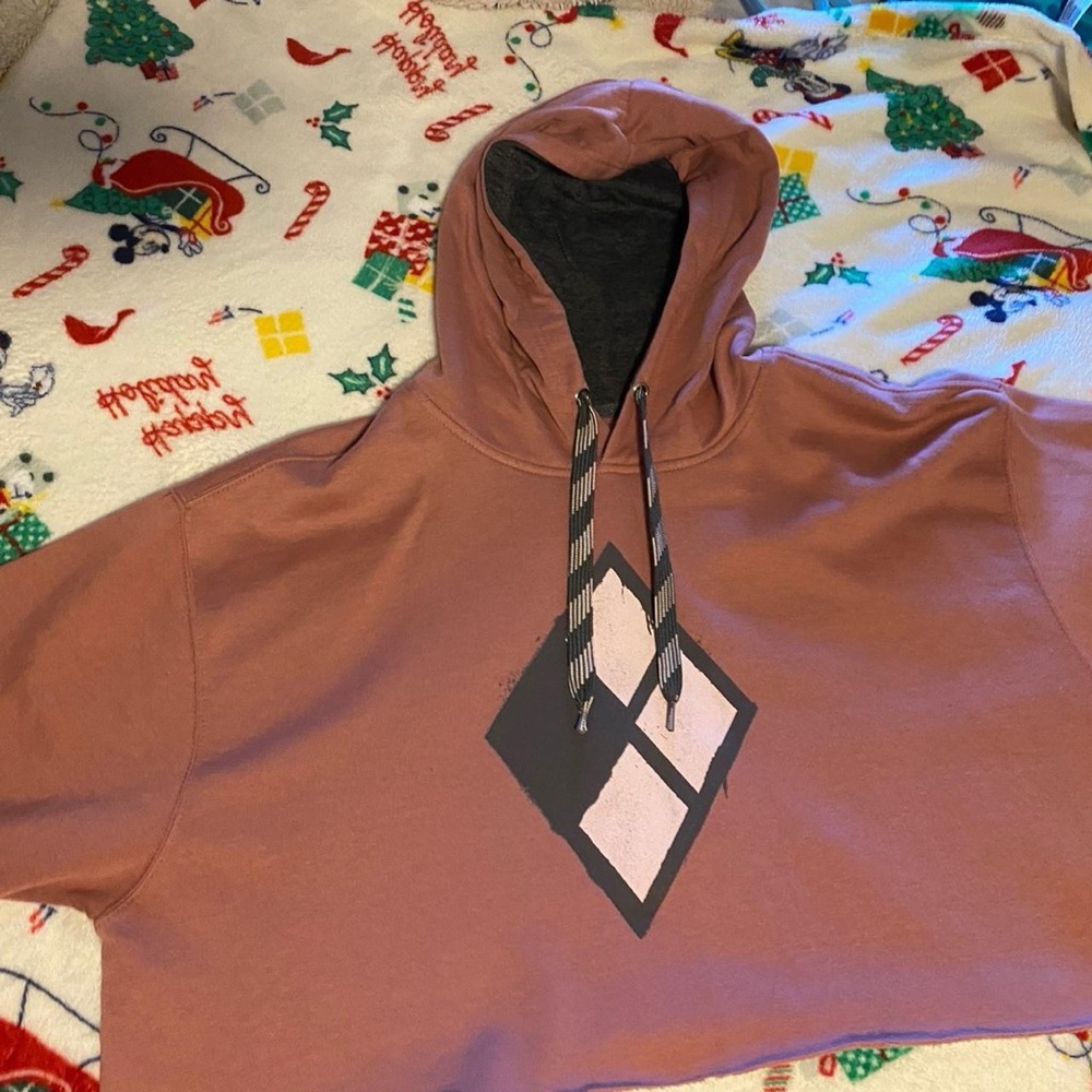 Harley Quinn cropped hoodie